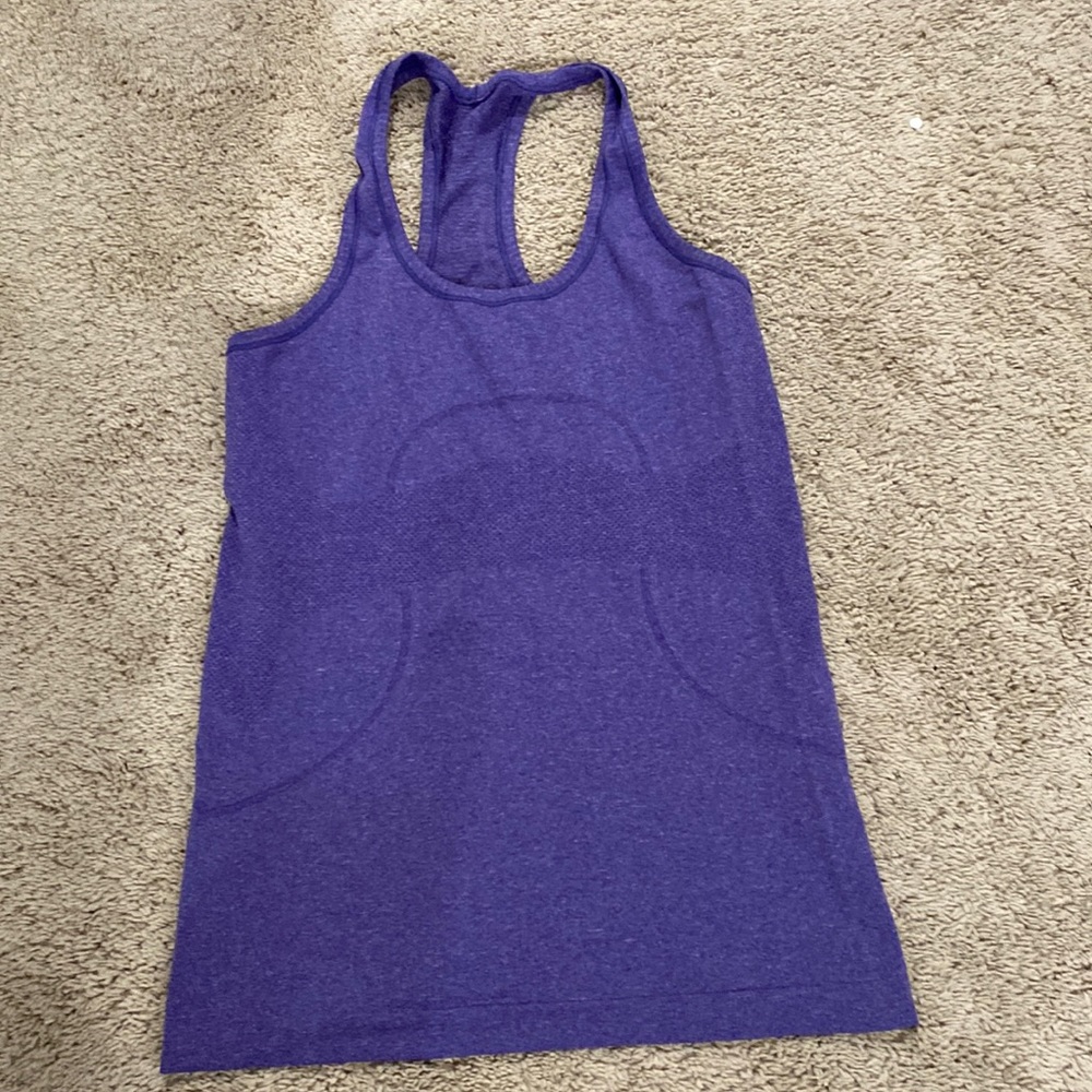Purple run swiftly racerback tank size 6